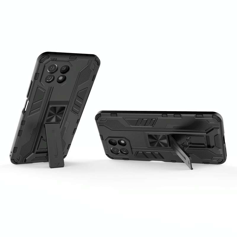 For Xiaomi Mi 11 Lite Supersonic PC + TPU Shock-proof Protective Case with Holder(Black)