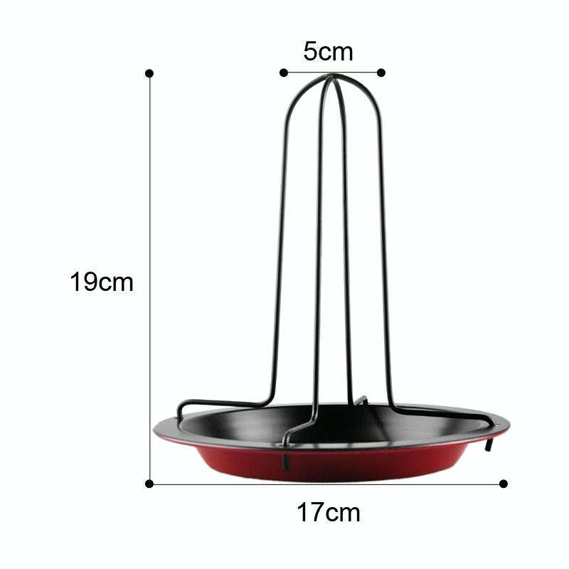 Outdoor camping Carbon Steel Upright Chicken Roaster Rack