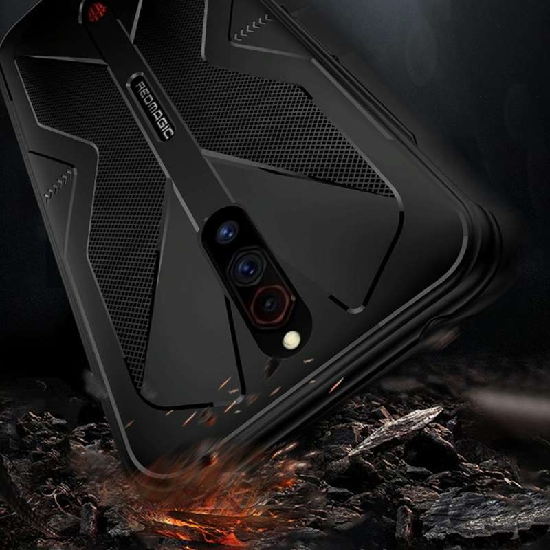 For ZTE nubia Red Magic 5G / 5S Butterfly Shadow Shockproof Rubber TPU Protective Case(Black)
