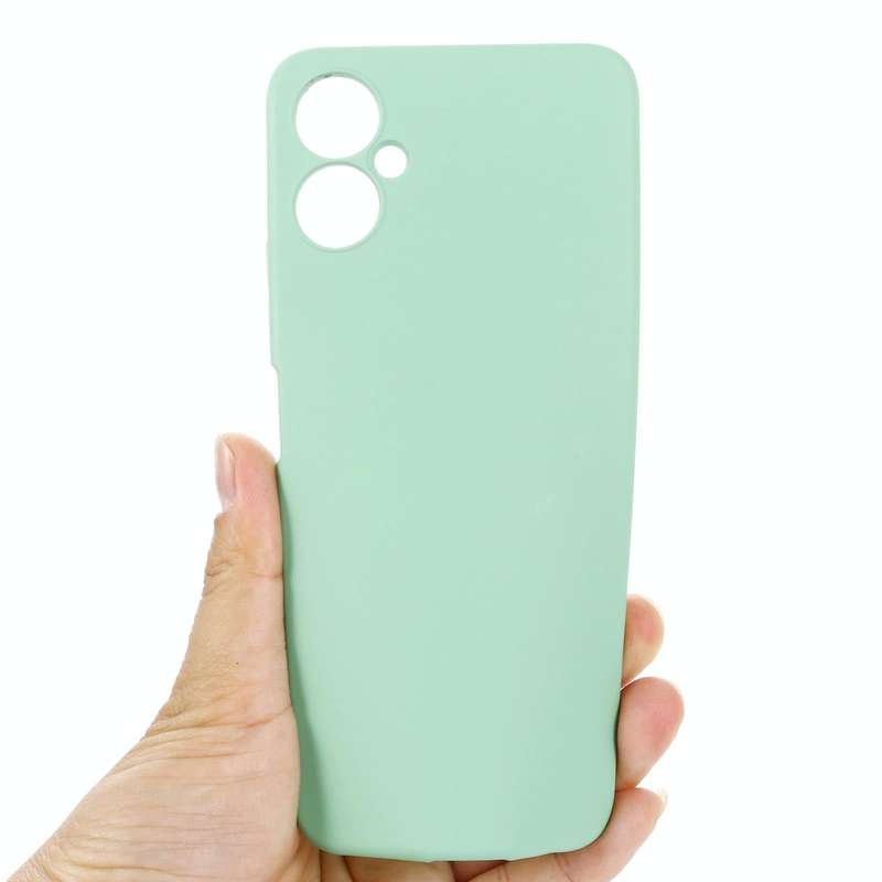 For Tecno Spark 9T / 9 Pro Pure Color Liquid Silicone Shockproof Phone Case(Green)