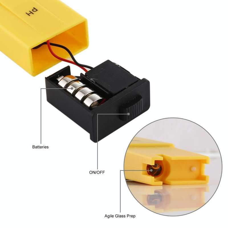 Pocket-sized PH Meter with ATC(Yellow)