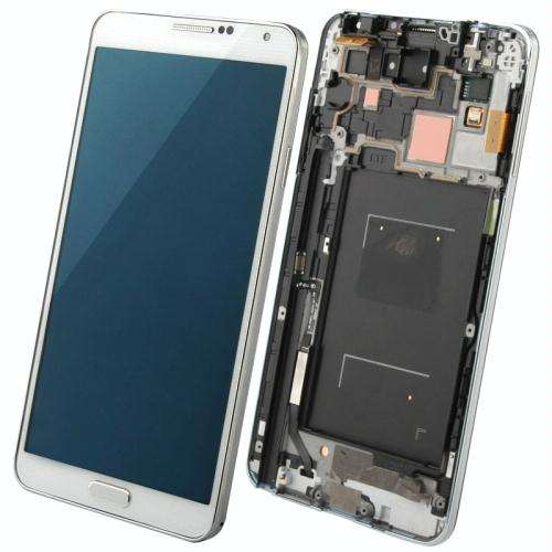 Original LCD Display + Touch Panel with Frame for Galaxy Note III / N9006(White)