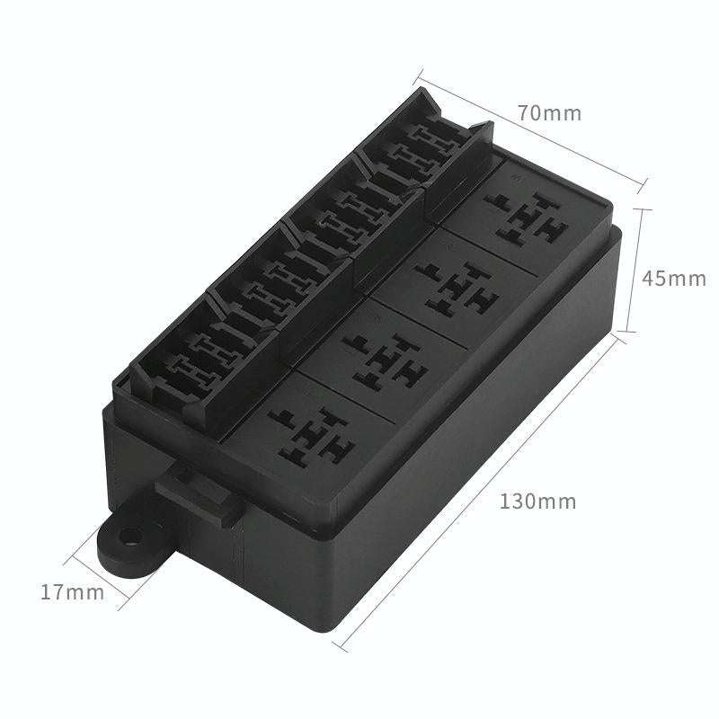 TF008-10 12V 5Pin Relay Car RV Radiography Sound Modified Electromagnetic Insurance Box