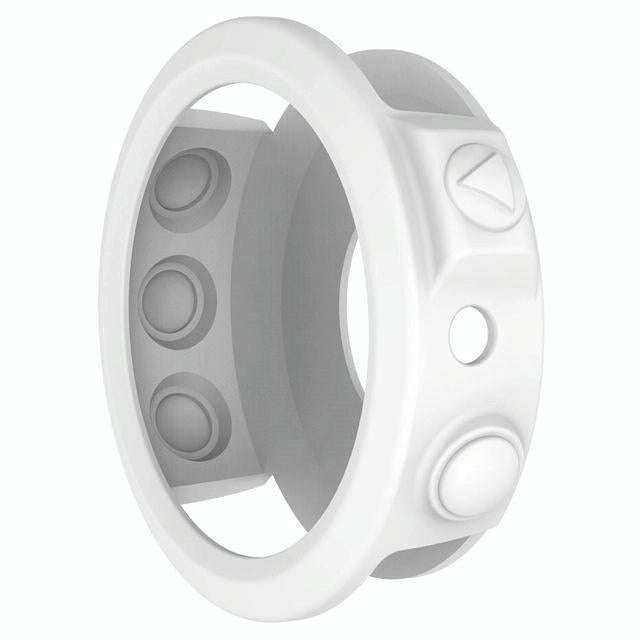 Solid Color Silicone Watch Protective Case for Garmin Fenix 5(White)