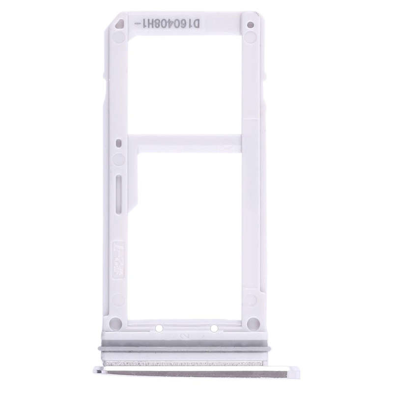 For Galaxy S7 2 SIM Card Tray / Micro SD Card Tray (White)