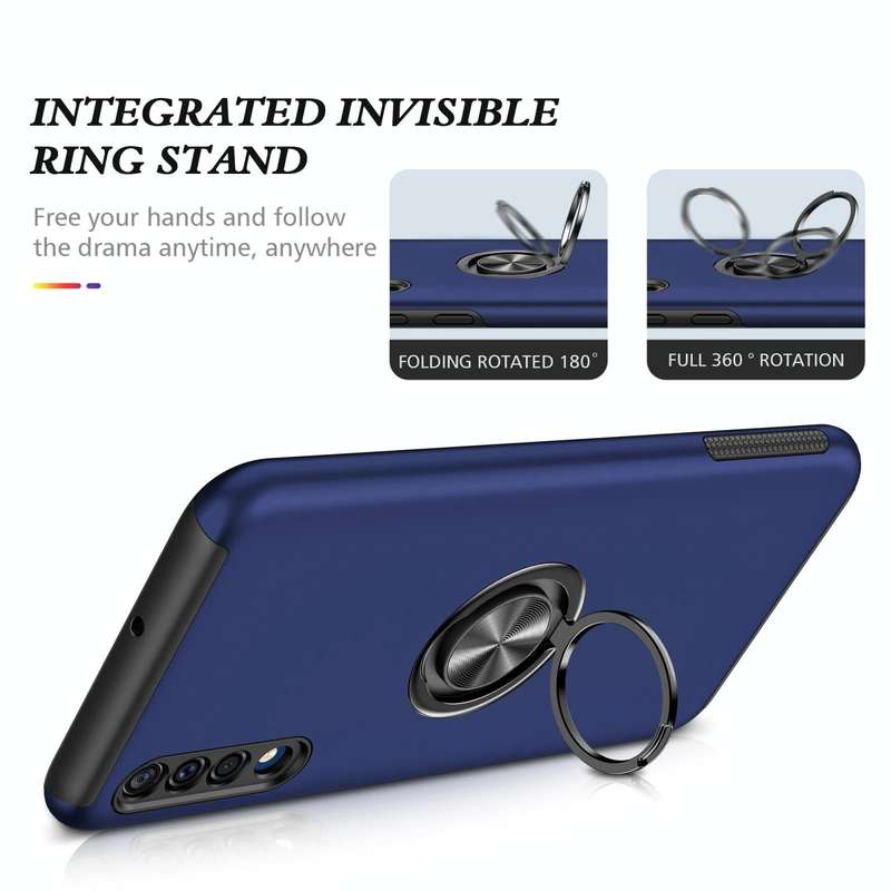 For Samsung Galaxy A30s / A50s / A50 PC + TPU Shockproof Magnetic Protective Case with Invisible ...