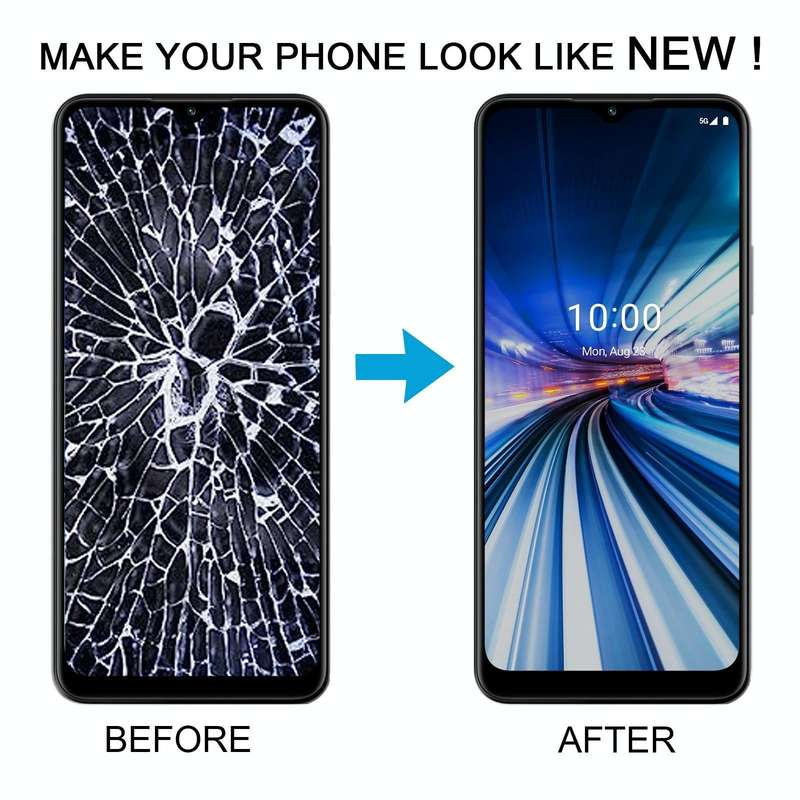 For Boost Mobile Celero 5G LCD Screen Digitizer Full Assembly with Frame (Black)