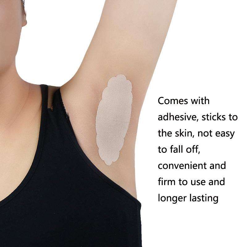 10 PCS Underarm Antiperspirant Patch Armpit Sweat Pad Foot Sweat Absorbing Deodorant Patch(Flesh ...
