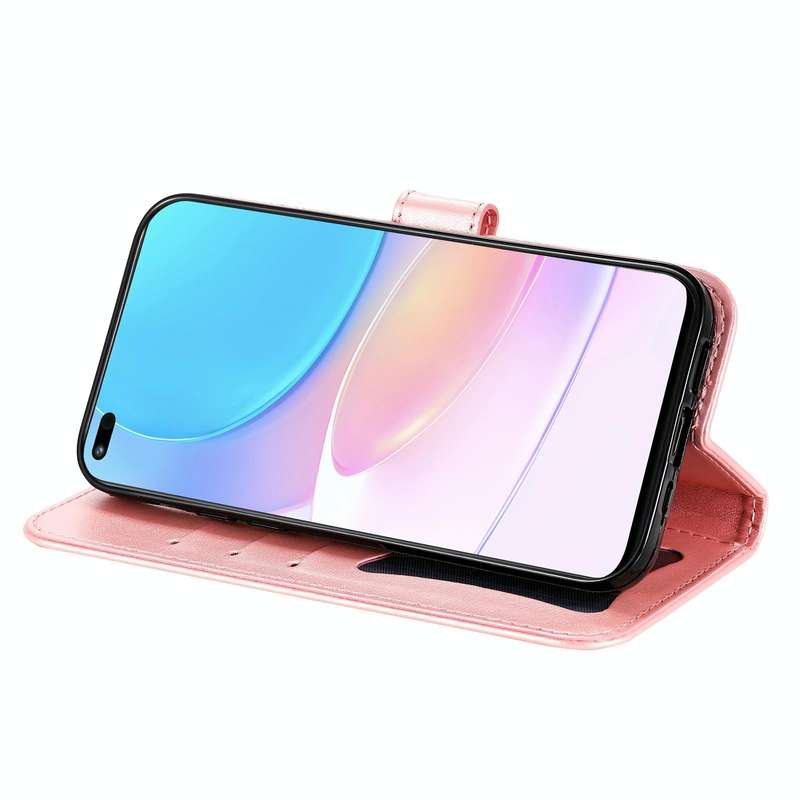 For Huawei nova 8i / Honor 50 Lite 7-petal Flowers Embossed Flip Leather Phone Case with Holder &...