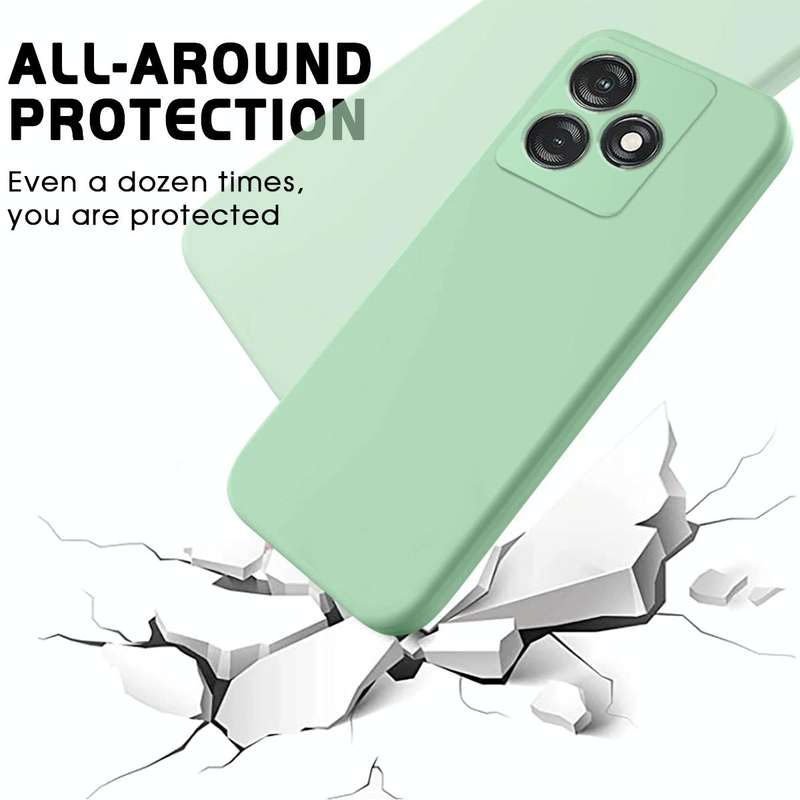 For Tecno Spark 10 4G / 10C 4G Pure Color Liquid Silicone Shockproof Phone Case(Green)