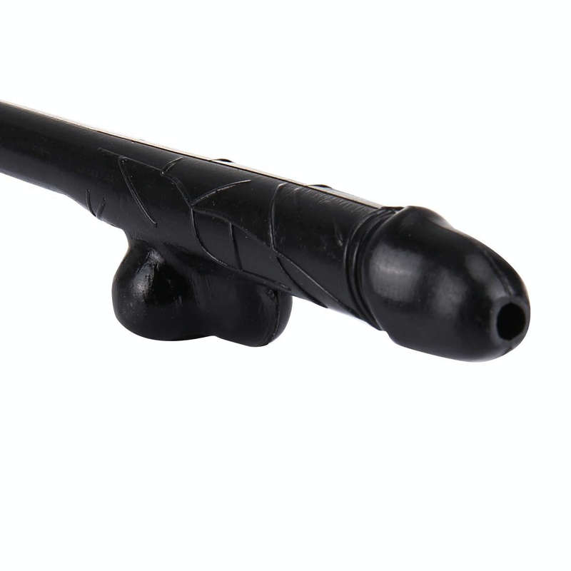 10 PCS Dicky Sipping Straw, Length: about 19cm(Black)