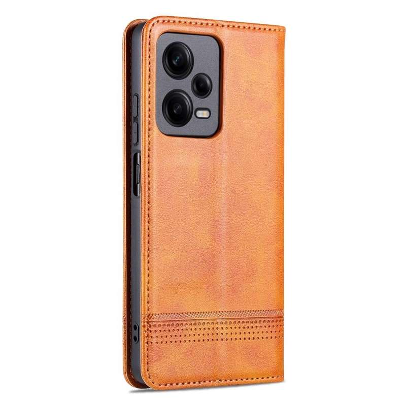 For Xiaomi Redmi Note 12 Pro 5G China / Note 12 Pro 5G+ China AZNS Magnetic Calf Texture Flip Lea...