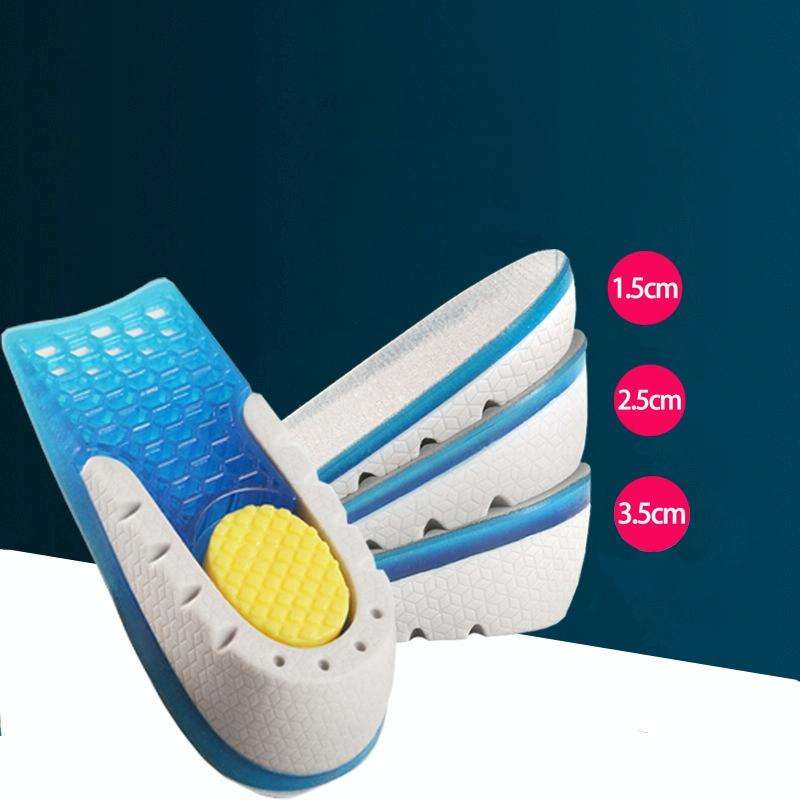 Silicone Honeycomb Shock Absorption TPE Heel Protection Pad Heightening Insole, Size: Height 1.5 cm