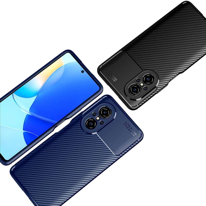 For Huawei nova 9 SE Carbon Fiber Texture Shockproof TPU Phone Case(Black)