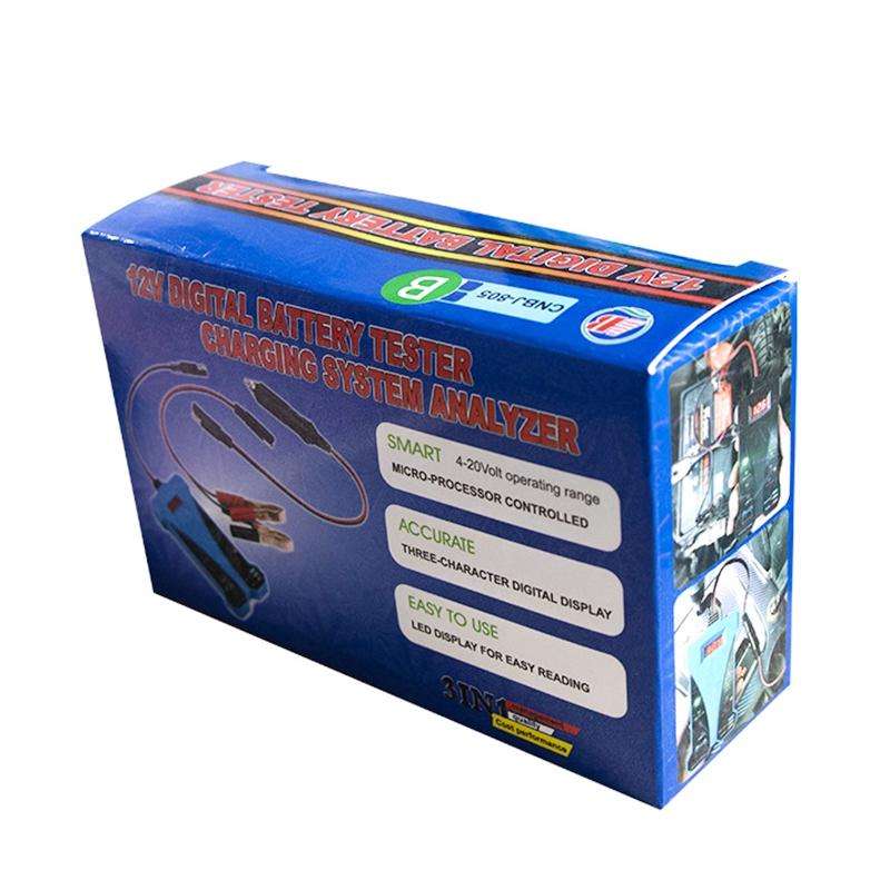 12V Three-In-One Battery Tester Digital Display Tester (Blue)