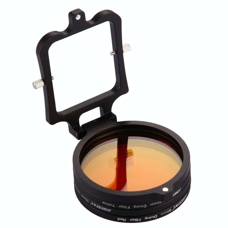 58mm Yellow + Red + Purple Diving Lens Filter for GoPro HERO7 Black/6 /5