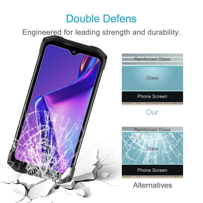 For DOOGEE S99 50pcs 0.26mm 9H 2.5D Tempered Glass Film