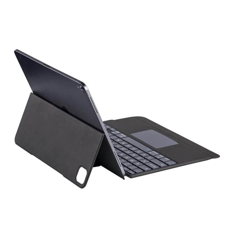 J3129 For iPad Pro 12.9 2022/2021/2020/2018 Bluetooth Keyboard Leather Case(Black)
