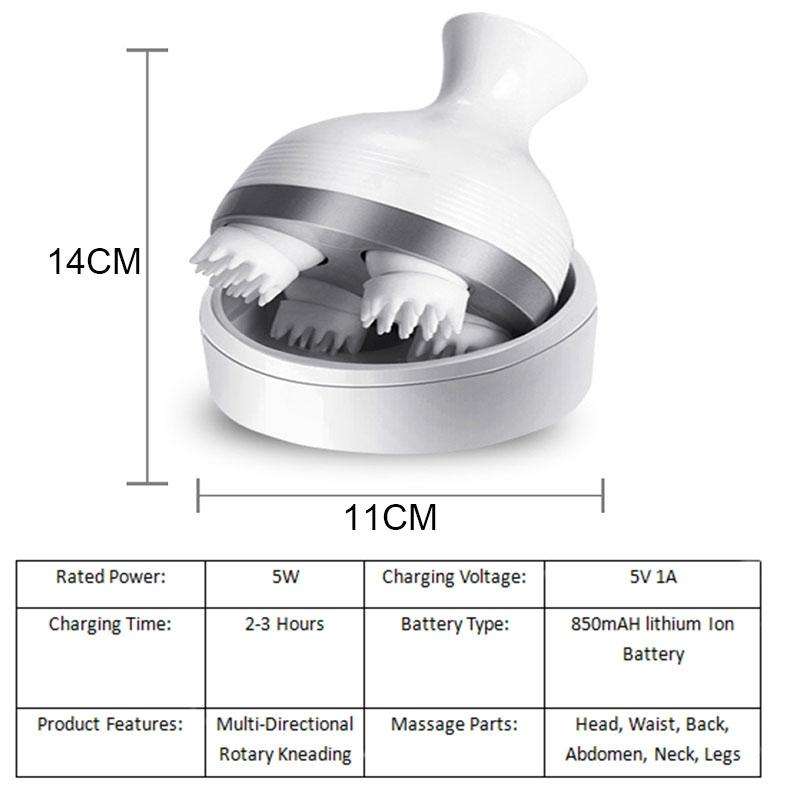 iKristin IK-T1 USB Charging Multi-function Household Pet Head Massager Manual Scalp Electric Mass...