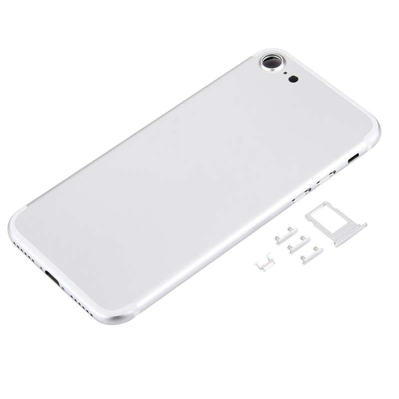 5 in 1 for iPhone 7 (Back Cover + Card Tray + Volume Control Key + Power Button + Mute Switch Vib...