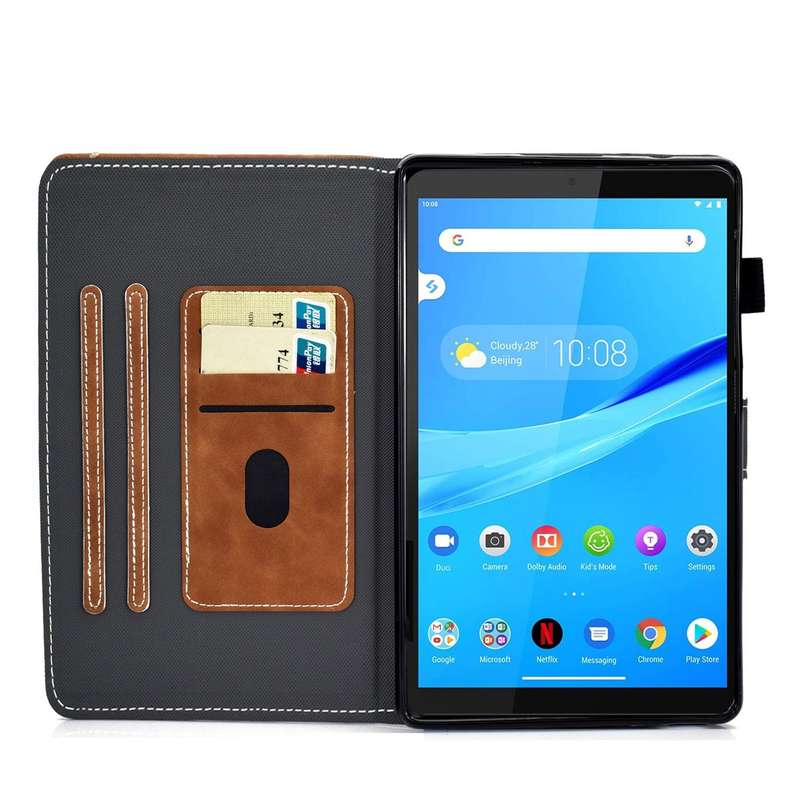 For Lenovo Tab M10 Plus 10.6 3rd Gen 2022 Stitching Cowhide Texture Smart Leather Tablet Case(Brown)
