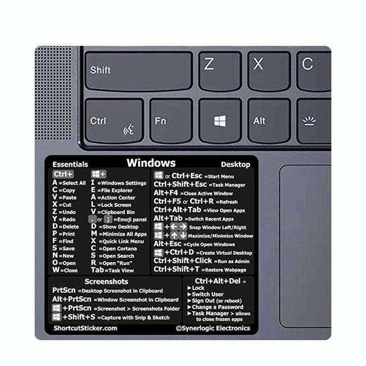5 PCS PC Reference Keyboard Shortcut Sticker Adhesive for PC Laptop Desktop(Photoshop)