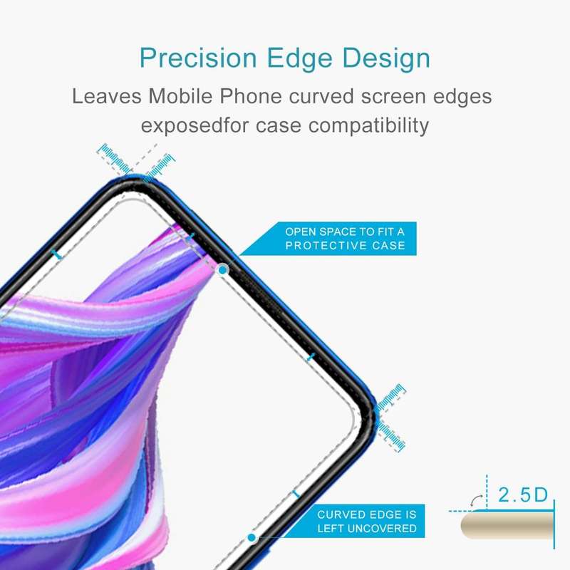 For Huawei Honor 9X 50 PCS 0.26mm 9H 2.5D Tempered Glass Film