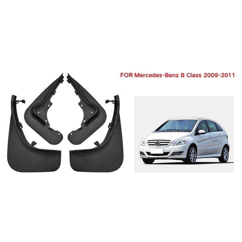 For Mercedes-Benz B200 2008-2011 4pcs/Set Car Auto Soft Plastic Splash Flaps Fender Guard