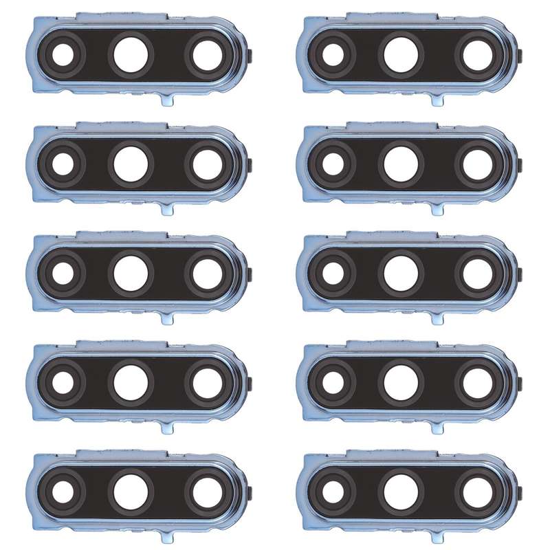 For Huawei Enjoy 10 Plus  10pcs Camera Lens Cover (Blue)