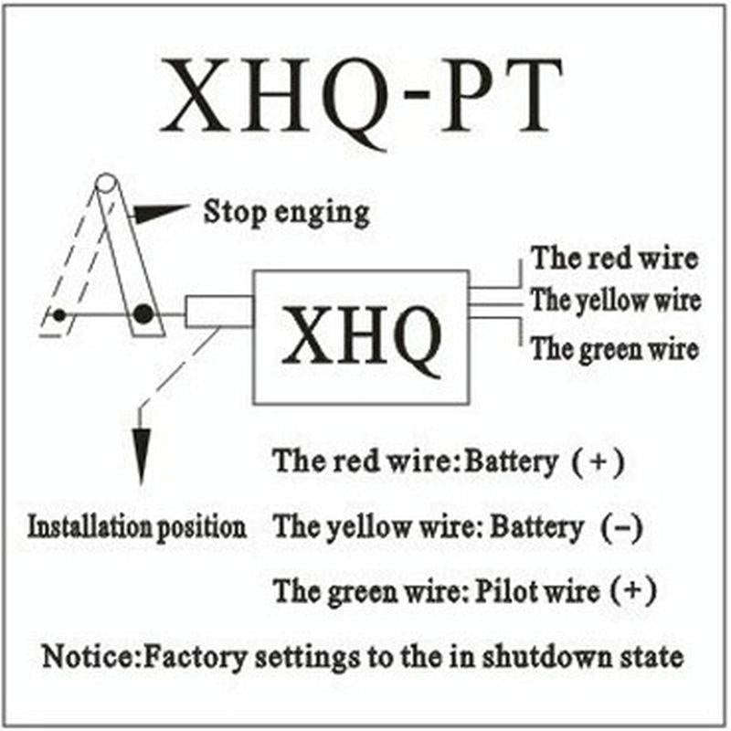 Normally Close DC 12V/24V Diesel Engine Flame Out Device Engine Stop Solenoid Valve XHQ-PT Power ...