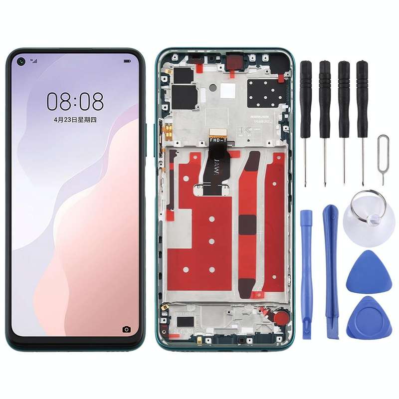 OEM LCD Screen for Huawei Nova 7 SE Digitizer Full Assembly with FrameGreen)