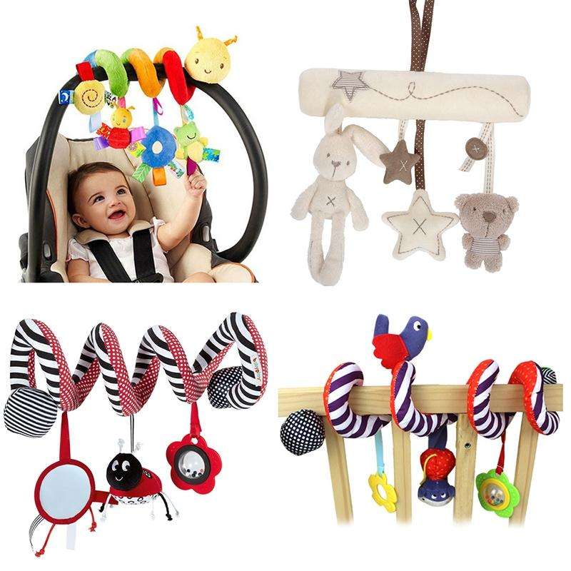 Soft Infant Crib Bed Stroller Toy Spiral Baby Toys For Newborns Car Seat Educational Rattle Baby ...