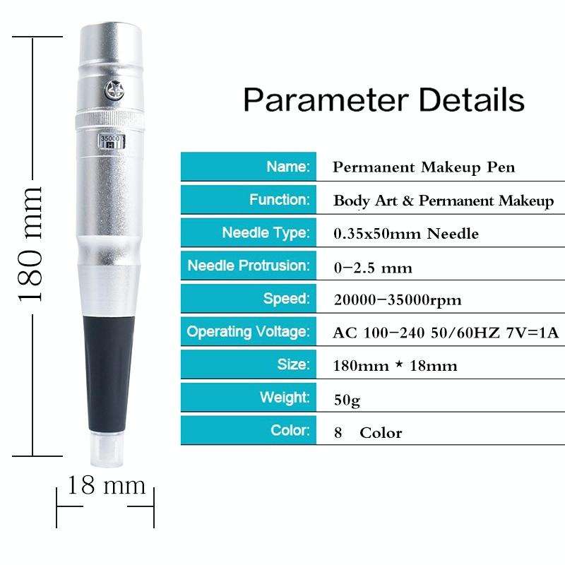Semi-Permanent Tattoo Pen Apprentice Bleaching Lip Tattoo Eyebrow Instrument(Red)