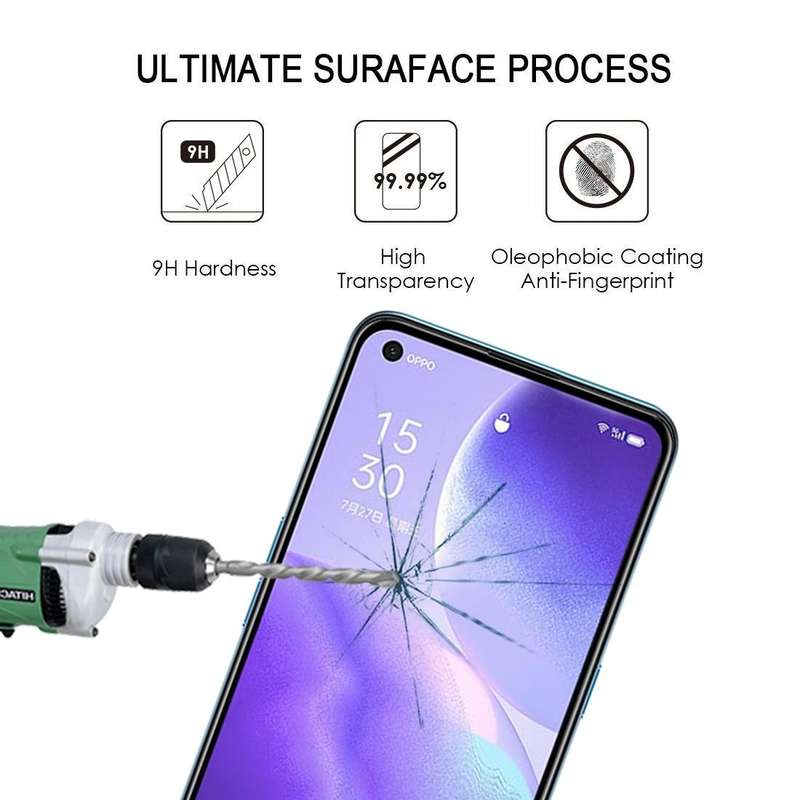 For OPPO Reno5 5G / 4G Full Glue Full Screen Tempered Glass Film