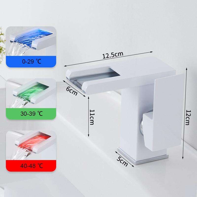 Smart Color-changing Temperature Recognition Faucet, Specification: B Style
