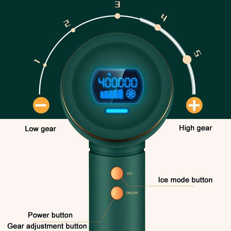 Aimanfun Home IPL Laser Photon Rejuvenation Hair Removal Instrument, Plug: US Plug(Ivory)
