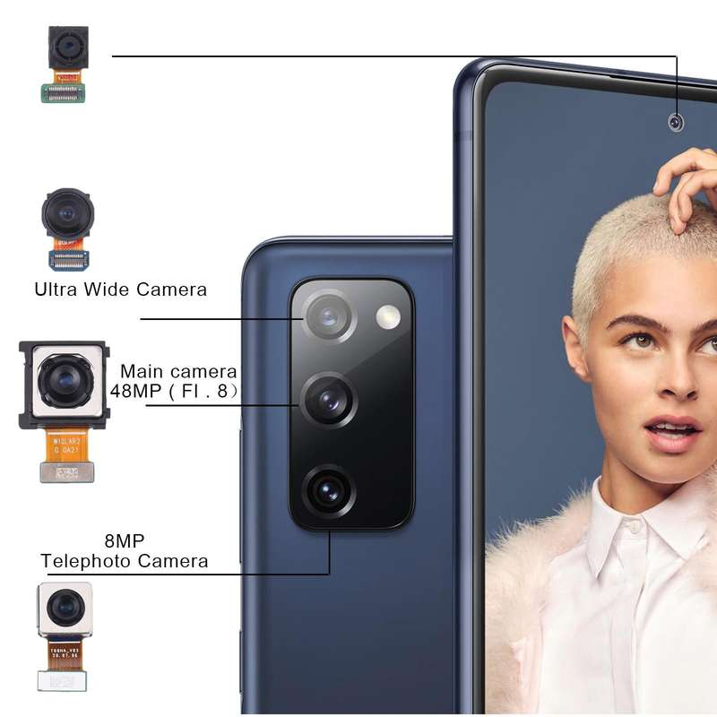 For Samsung Galaxy S20 FE SM-G780 Original Camera Set (Telephoto + Wide + Main Camera + Front Cam...