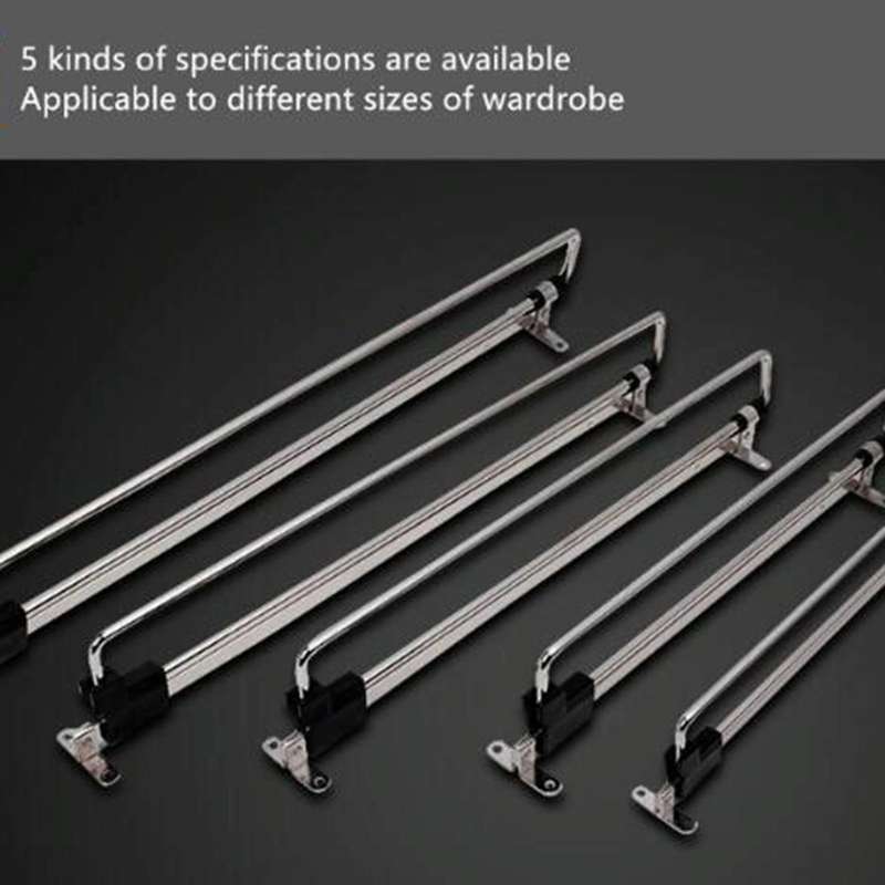 Telescopic Rail Pull-Out Wardrobe Clothes Hanger(30cm)