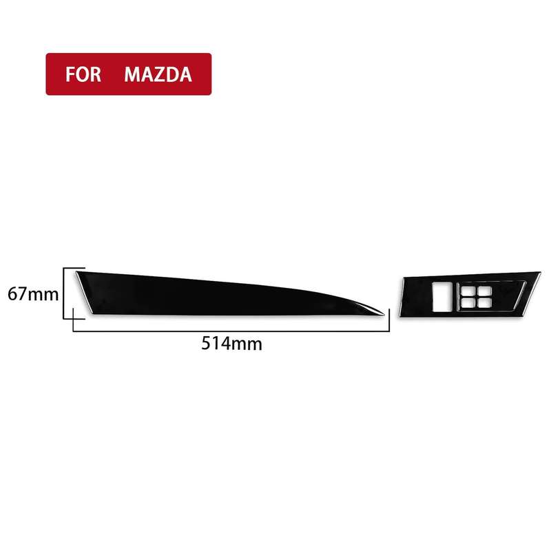 For Mazda 3 Axela 2010-2013 3 in 1 Car Both sides of Instrument Set Decorative Sticker, Right Drive