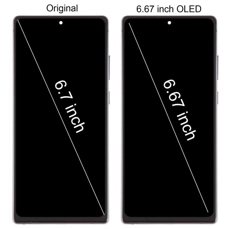 For Samsung Galaxy Note20 SM-N980 6.67 inch OLED LCD Screen Digitizer Full Assembly with Frame(Pink)