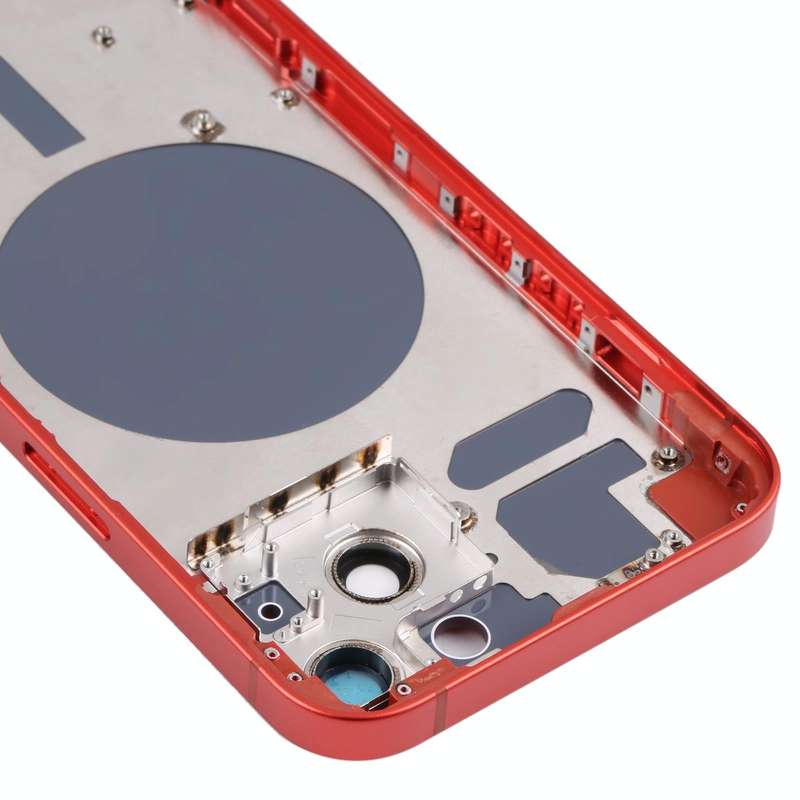 Back Housing Cover with SIM Card Tray & Side  Keys & Camera Lens for iPhone 13(Red)
