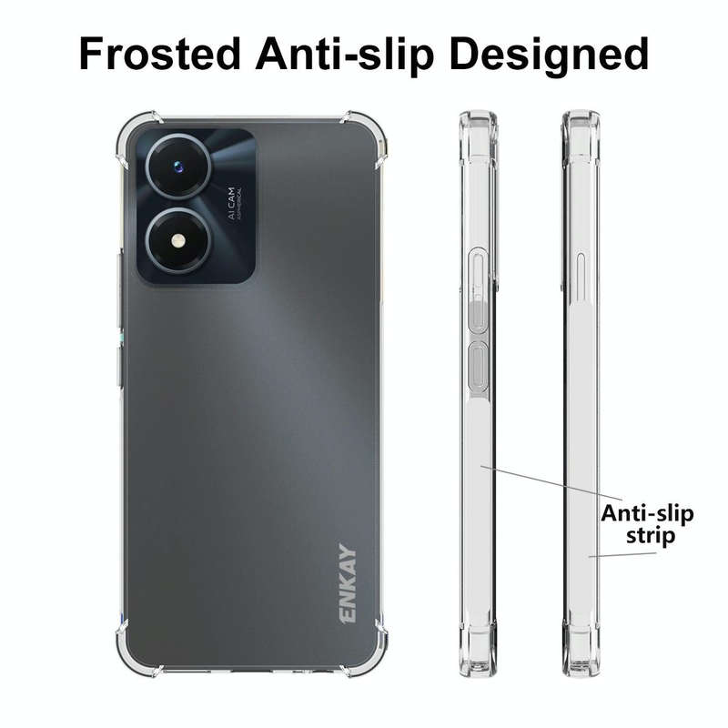 For vivo Y02s ENKAY Clear TPU Shockproof Phone Case
