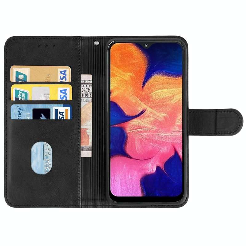 For Samsung Galaxy A10 Leather Phone Case(Black)