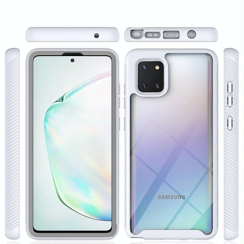 For Samsung Galaxy Note 10 Lite Starry Sky Solid Color Series Shockproof PC + TPU Protective Case...