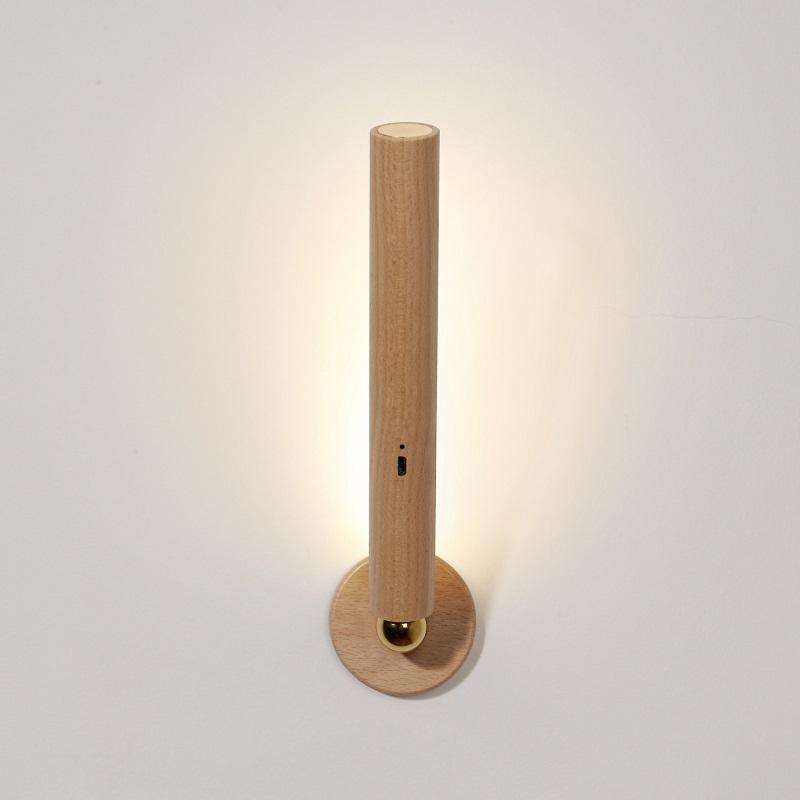 Home Bedroom USB Charging Rotating Wall Lamp(Natural Light)