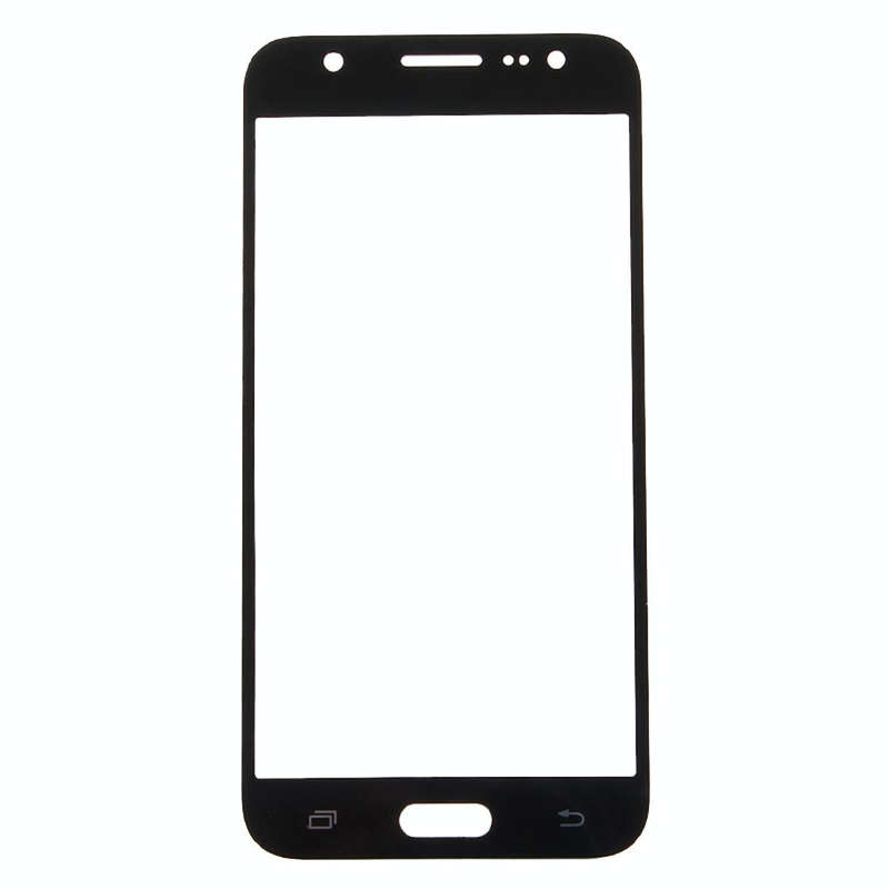 For Galaxy J5 / J500 Front Screen Outer Glass Lens (Black)
