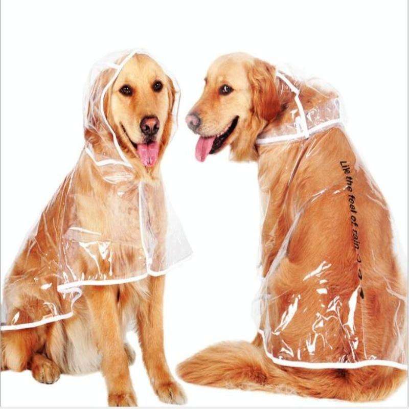 Waterproof Transparent Raincoat Clothing for Pet Dog, Size:M(Green)