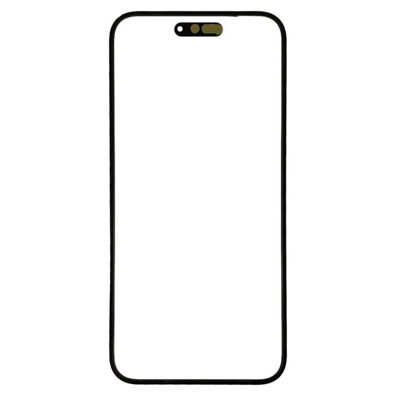 For iPhone 14 Pro Front Screen Outer Glass Lens with OCA Optically Clear Adhesive