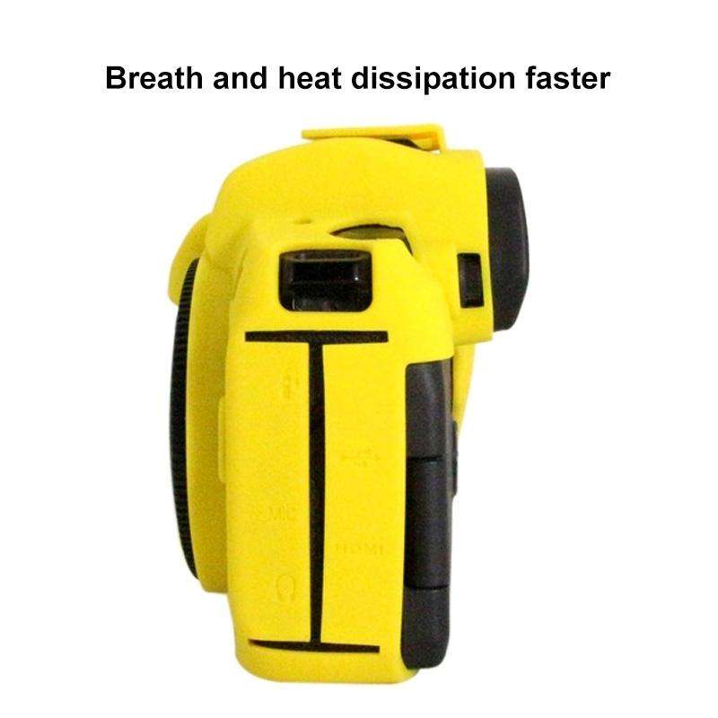 PULUZ Soft Silicone Protective Case for Canon EOS R(Yellow)