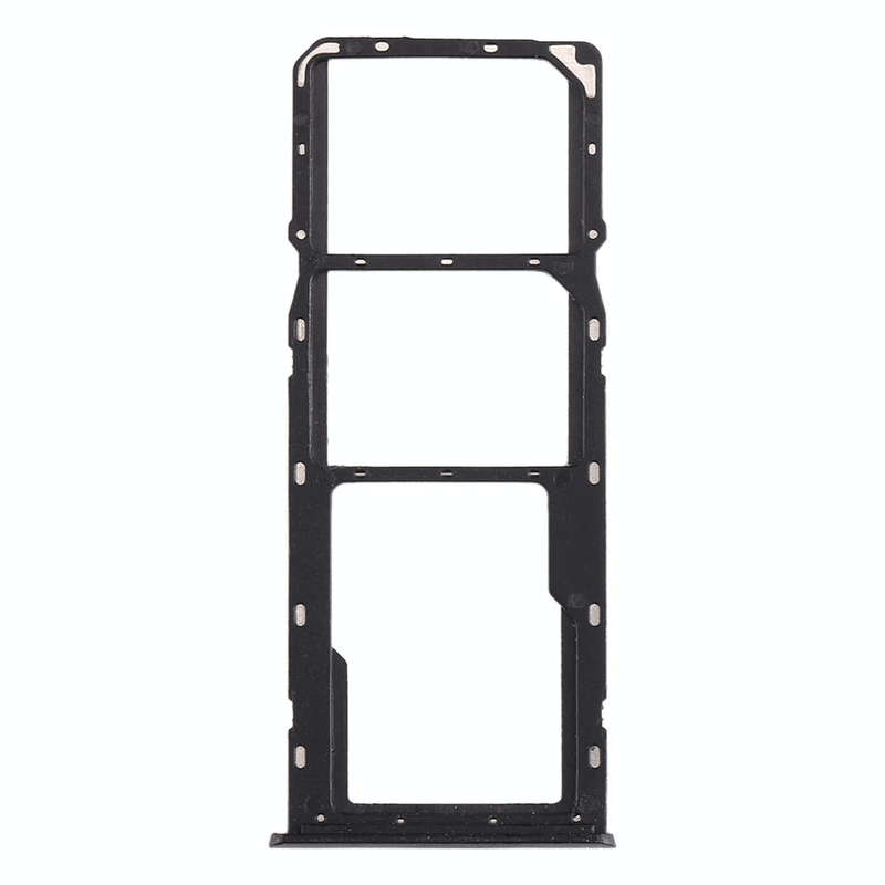 For OPPO Realme 5 SIM Card Tray + SIM Card Tray + Micro SD Card Tray (Black)